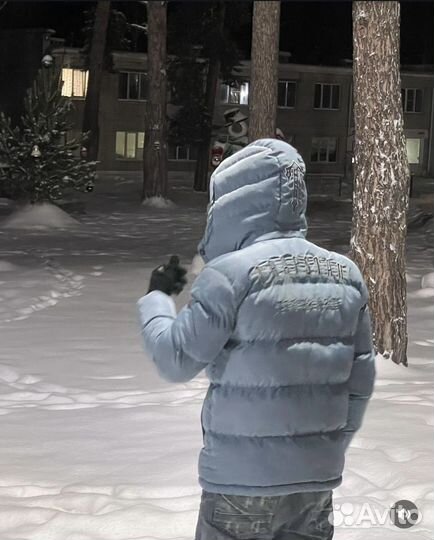 Пуховик Trapstar london Ice blue голубой