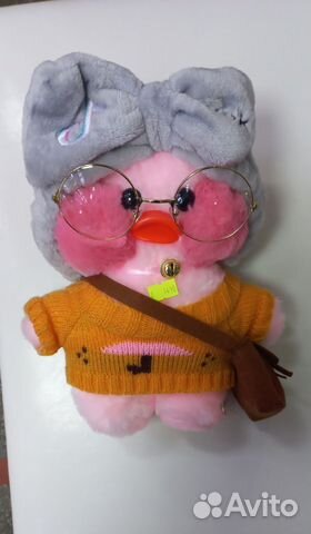 Уточка лалафанфан 25см Lalafanfan розовая