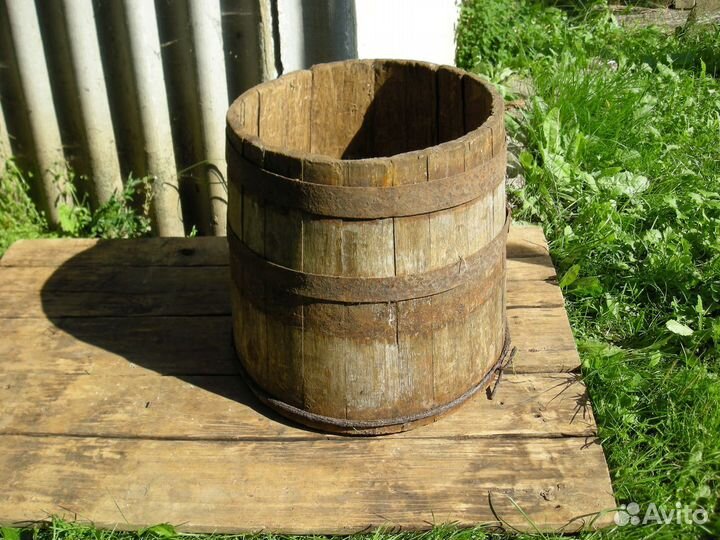 Бочка деревянная трапециевидная кадки самовывоз