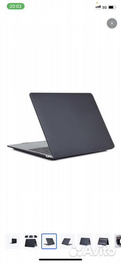 Черный матовый чехол-накладка Model A1425, A1502