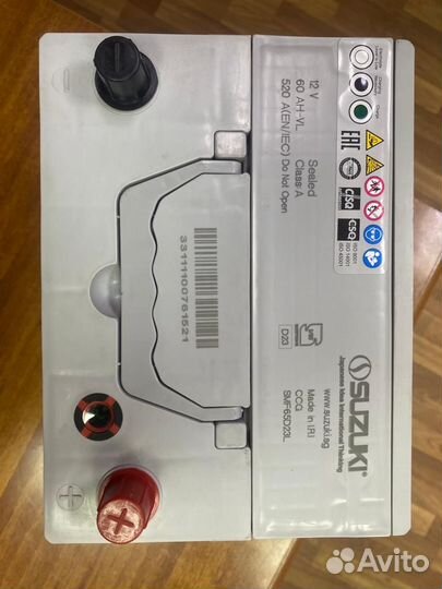 Аккумулятор 60 Ач на Тойоту Лексус Сузуки