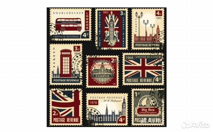 224118 Панно Pintdecor G1246 Francobolli London