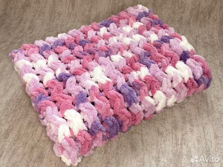 Плюшевый плед детский ручная работа