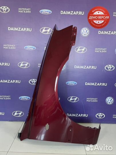 Крыло Hyundai Accent правое вишневый перламутр