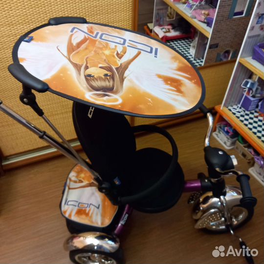 Велосипед для малышей с ручкой icon