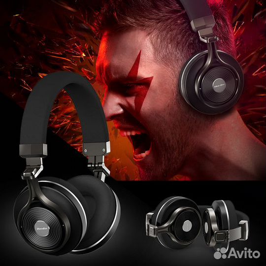 Наушники беспроводные bluedio t3 блютуз