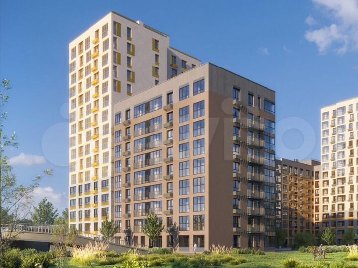 2-к. квартира, 65,2 м², 3/16 эт.