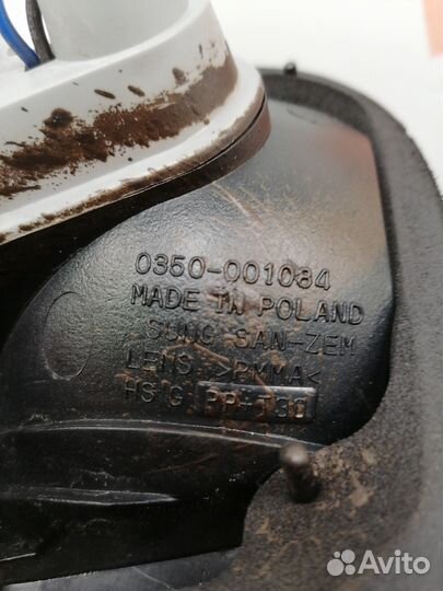 Фонарь крышки багажника правый Zaz Sens Chance