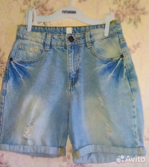 Джинсовые шорты acoola для девочки 152 размер