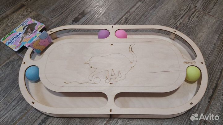 Деревянный игровой комплекс для кошек