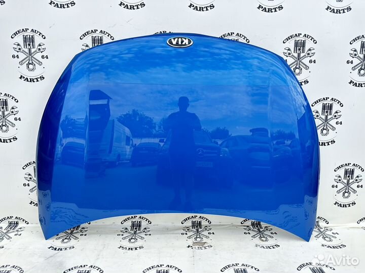 Капот Kia Rio 4 Б/у Оригинал Синий цвет