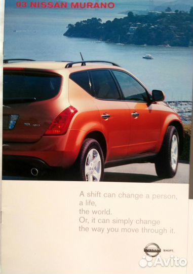 Nissan Murano проспект брошюра 2002 для Канады
