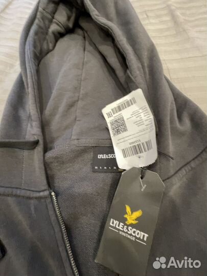 Зип худи lyle scott серая
