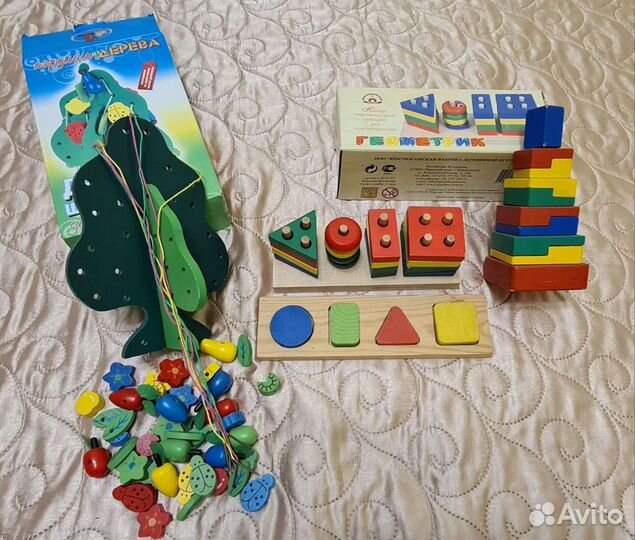 Развивающие деревянные игрушки