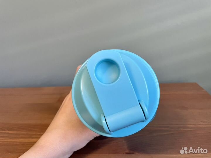 Спортивная бутылка, шейкер, 600 мл, голубой