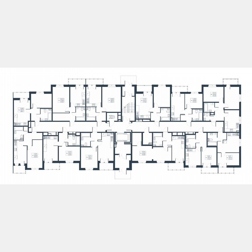 2-к. квартира, 46,5 м², 1/8 эт.