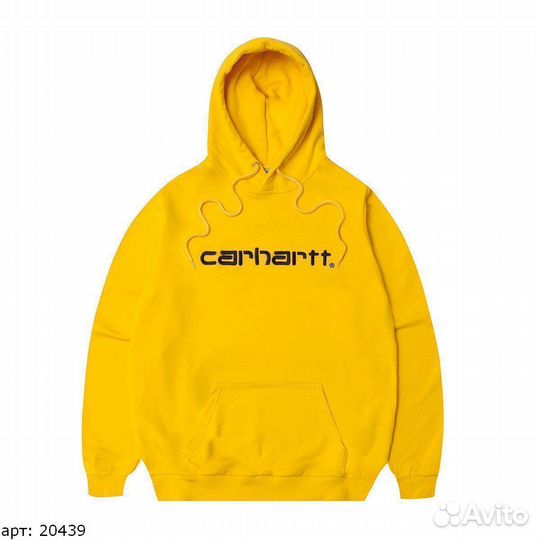 Худи Carhartt black brnd желтый