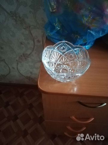 Конфетница СССР хрустальная