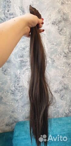 Волосы на заколках 65см