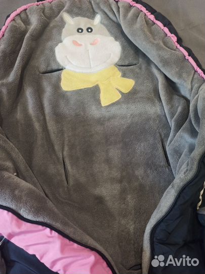 Детский зимний спальный мешок в коляску