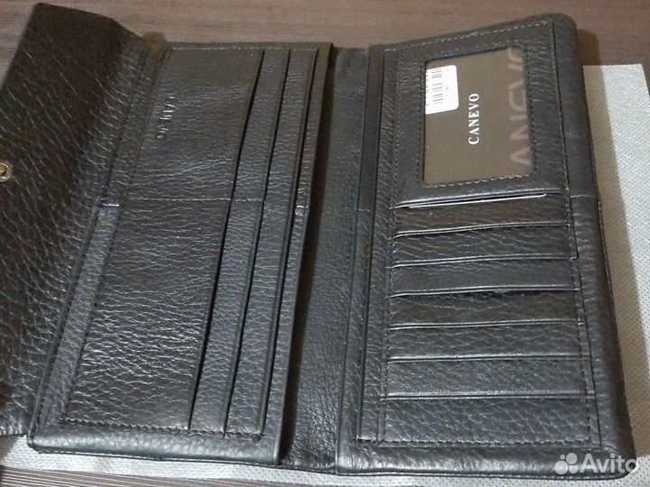 Портмоне, клач мужской, новый, натур. кожа