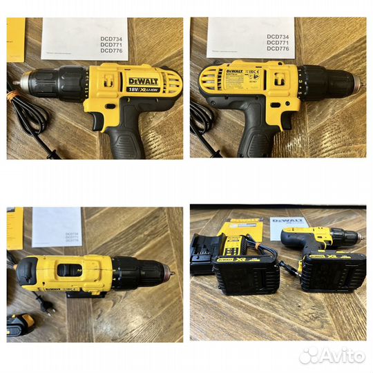 Шуруповерт DeWalt DCD771, ударный DeWalt DCD776