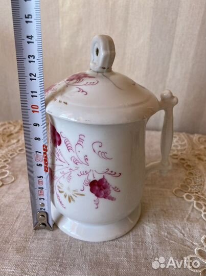 Старинная чашка заварочная фабрики М. С. Кузнецов