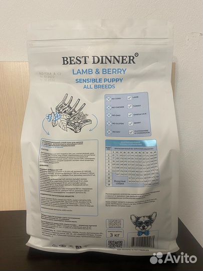 Корм для собак best dinner