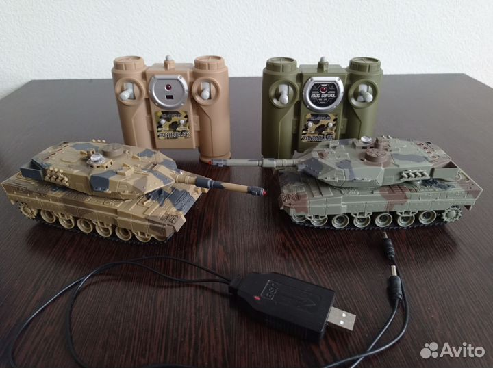 Танковый бой радиоуправляемый