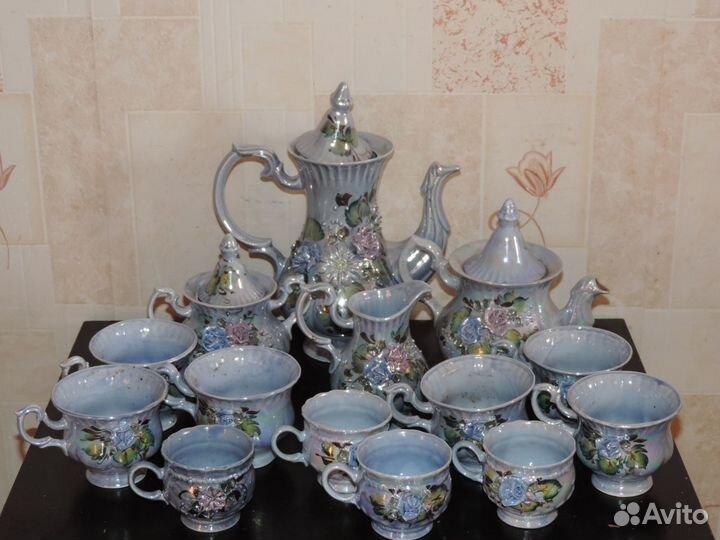 Сервиз голубой