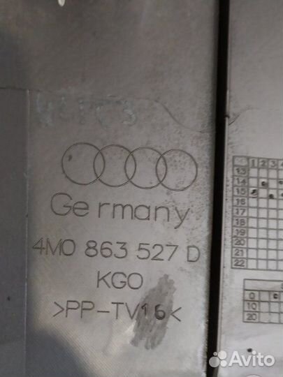 Обшивка багажника задняя левая Audi Q7 4M cvmd