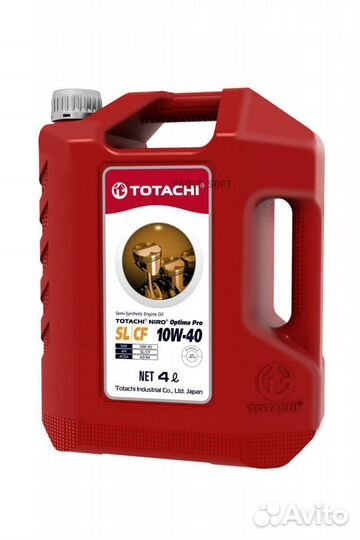 Totachi 1C404 10W-40 niro Optima PRO SL/CF 4л (пла