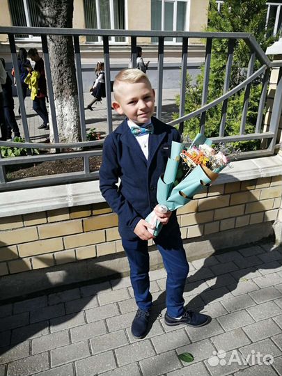 Пиджак школьный для мальчика 140