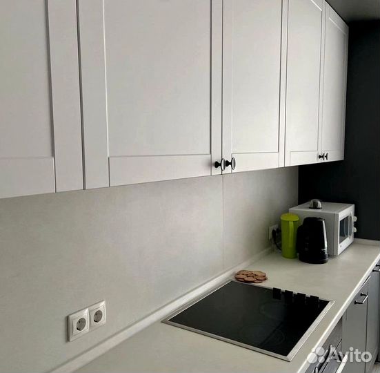 Прямая кухня мдф фасады