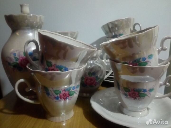 Сервиз кофейный 6 чашек