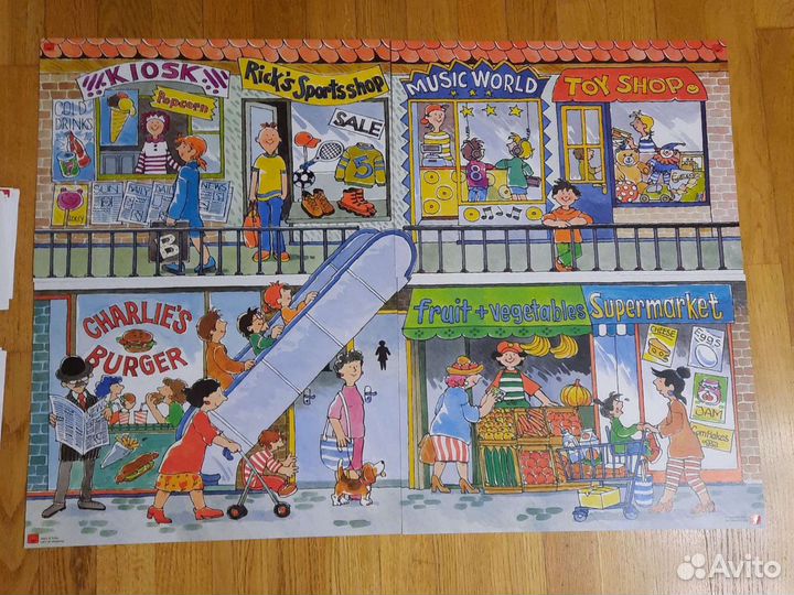 Магнитный плакат для изучения иностранных языков