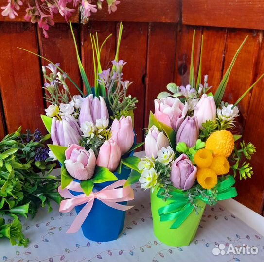 Мыло ручной работы букеты