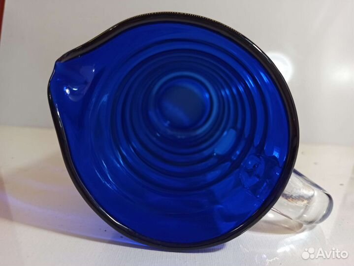 Кувшин СССР, чехословакия, двухцветное стекло