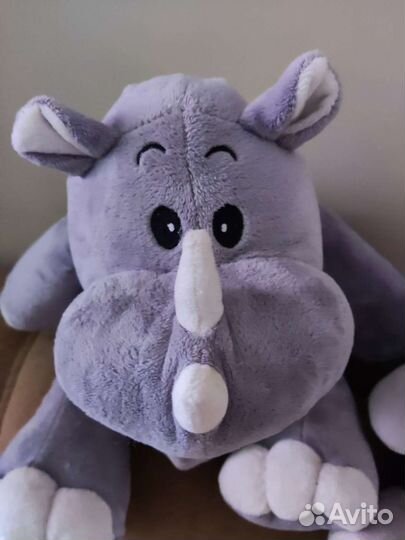 Мягкие игрушки Бегемот и Носорог