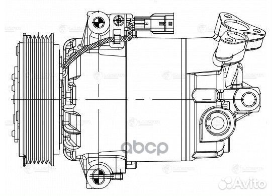 Компрессор кондиц. для а/м Nissan Qashqai (06)