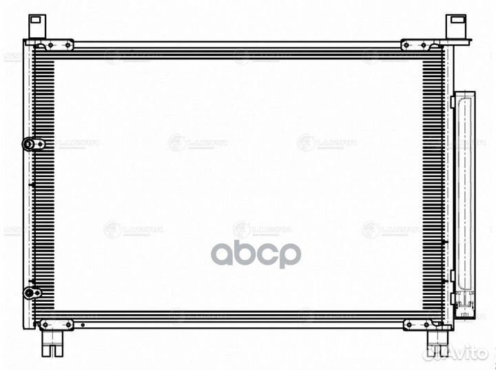 Радиатор кондиц. для а/м Toyota Highlander (13)