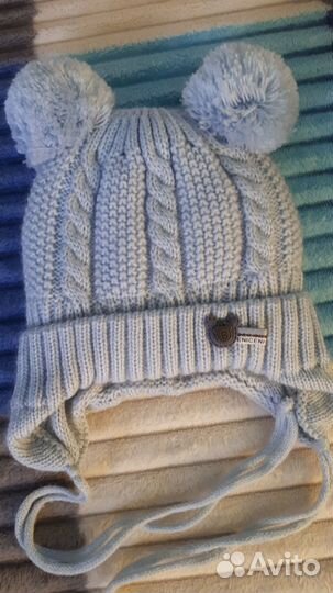 Зимняя шапочка для мальчика 40-42