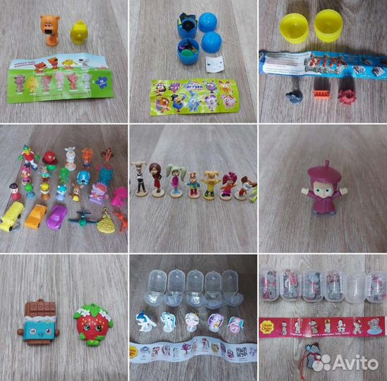 Игрушки из киндер и других производителей