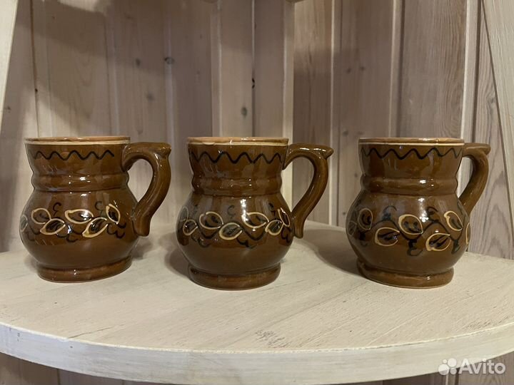 Керамика СССР набор из 3х кружек