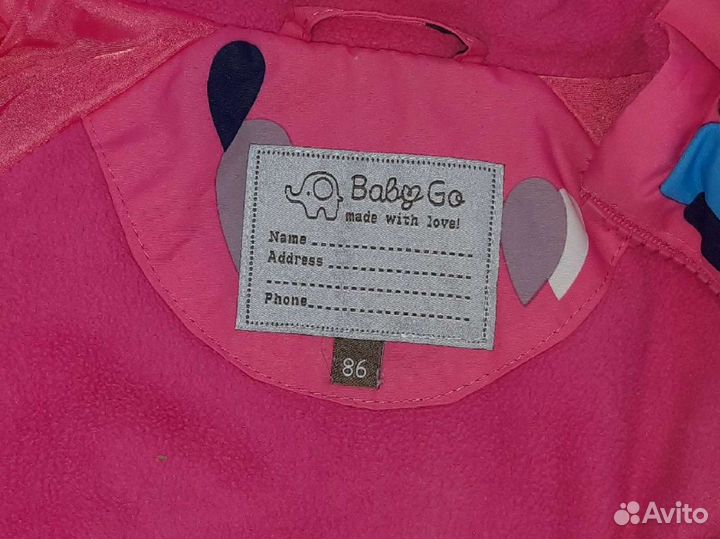Комбинезон весна осень на девочку 86
