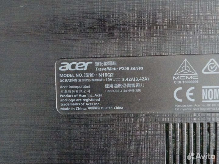 Ноутбук acer