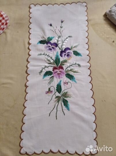 Вышитые салфетки из врёмен СССР