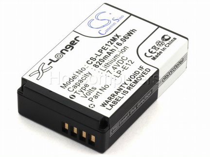 Аккумулятор CS-LPE12MX к фотоаппарата Canon EOS 10