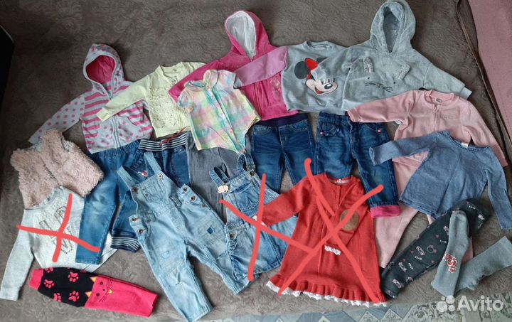 Вещи пакетом на девочку 86-92