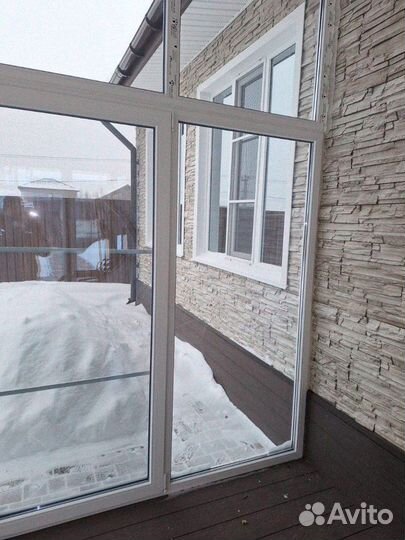 Холодное остекление веранды в частном доме